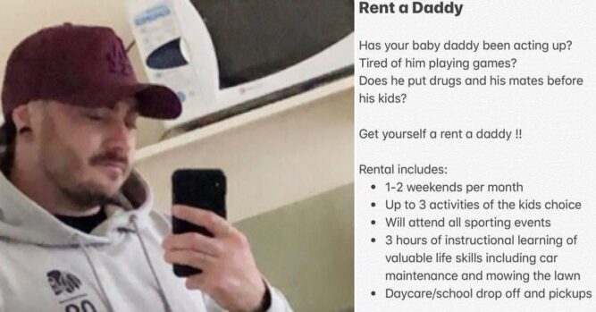 Man Offers To ‘Help’ Single Moms With His Rent A Daddy Service